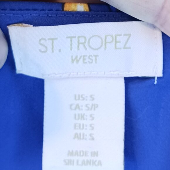 #29 3/$18 - St. Tropez Purple/Orange Tank Top Size S - Picture 5 of 6